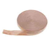 Maxbell 10 Meters Cotton Elastic Band Sewing Trims 15mm Width Light Khaki