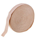 Maxbell 10 Meters Cotton Elastic Band Sewing Trims 15mm Width Light Khaki