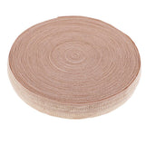 Maxbell 10 Meters Cotton Elastic Band Sewing Trims 15mm Width Light Khaki