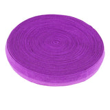 Max 10 Meters Cotton Elastic Band Sewing Trims 15mm Width Purple