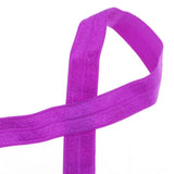 Max 10 Meters Cotton Elastic Band Sewing Trims 15mm Width Purple