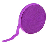 Max 10 Meters Cotton Elastic Band Sewing Trims 15mm Width Purple