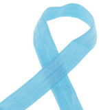 Maxbell 10 Meters Cotton Elastic Band Sewing Trims 15mm Width Lake Blue