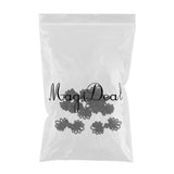 Maxbell 5 Pairs Chinese Frog Knot Closure Buttons for Cloth Decor black