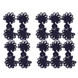 Maxbell 5 Pairs Chinese Frog Knot Closure Buttons for Cloth Decor Navy