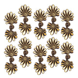 Maxbell 5 Pairs Chinese Frog Knot Closure Buttons for Cloth Decor coffee and gold