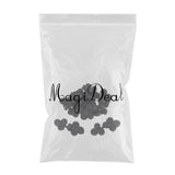 Maxbell 10 Pairs Chinese Knot Buttons Three Wheels for Cheongsam Tang Suit Black
