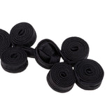 Maxbell 10 Pairs Chinese Knot Buttons Three Wheels for Cheongsam Tang Suit Black
