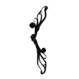 Maxbell 1 Pair Wing Satin Chinese Decorative Knots Cheongsam Sewing Fasteners Black