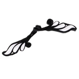 Maxbell 1 Pair Wing Satin Chinese Decorative Knots Cheongsam Sewing Fasteners Black