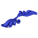 Maxbell 1 Pair Wing Satin Chinese Decorative Knots Cheongsam Sewing Fasteners Blue