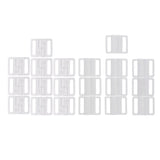Maxbell 10 Sets Bra Clip Swimwear Clickers Bikini Front Closure Buckle Clips White