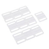 Maxbell 10 Sets Bra Clip Swimwear Clickers Bikini Front Closure Buckle Clips White