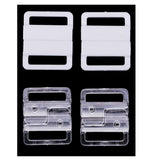 Maxbell 10 Sets Bra Clip Swimwear Clickers Bikini Front Closure Buckle Clips White
