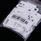 Maxbell 10 Sets Bra Clip Swimwear Clickers Bikini Front Closure Buckle Clips White