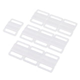 Maxbell 10 Sets Bra Clip Swimwear Clickers Bikini Front Closure Buckle Clips White