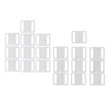 Maxbell 10 Sets Bra Clip Swimwear Clickers Bikini Front Closure Buckle Clips White