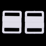 Maxbell 10 Sets Bra Clip Swimwear Clickers Bikini Front Closure Buckle Clips White