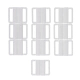 Maxbell 10 Sets Bra Clip Swimwear Clickers Bikini Front Closure Buckle Clips White