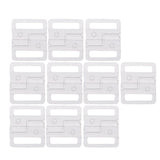 Maxbell 10 Sets Bra Clip Swimwear Clickers Bikini Front Closure Buckle Clips Clear