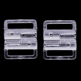 Maxbell 10 Sets Bra Clip Swimwear Clickers Bikini Front Closure Buckle Clips Clear