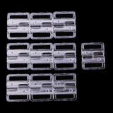Maxbell 10 Sets Bra Clip Swimwear Clickers Bikini Front Closure Buckle Clips Clear