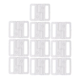 Maxbell 10 Sets Bra Clip Swimwear Clickers Bikini Front Closure Buckle Clips Clear
