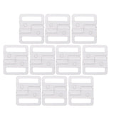 Maxbell 10 Sets Bra Clip Swimwear Clickers Bikini Front Closure Buckle Clips Clear