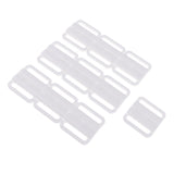 10 Set Plastic Bra Closure Sewing Clips Back Strap Holder Accessories White