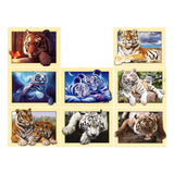 Maxbell DIY 5D Diamond Embroidery Painting Tiger Cross Stitch Art Kit White Tiger