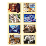 Maxbell DIY 5D Diamond Embroidery Painting Tiger Cross Stitch Art Kit White Tiger