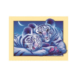Maxbell DIY 5D Diamond Embroidery Painting Tiger Cross Stitch Art Kit Tiger Moon