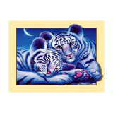 Maxbell DIY 5D Diamond Embroidery Painting Tiger Cross Stitch Art Kit Tiger Moon