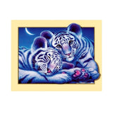 Maxbell DIY 5D Diamond Embroidery Painting Tiger Cross Stitch Art Kit Tiger Moon