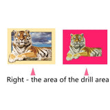 Maxbell DIY 5D Diamond Embroidery Painting Tiger Cross Stitch Art Kit Tigger Sky
