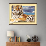 Maxbell DIY 5D Diamond Embroidery Painting Tiger Cross Stitch Art Kit Tigger Sky