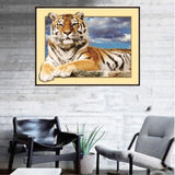 Maxbell DIY 5D Diamond Embroidery Painting Tiger Cross Stitch Art Kit Tigger Sky
