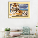 Maxbell DIY 5D Diamond Embroidery Painting Tiger Cross Stitch Art Kit Tigger Sky