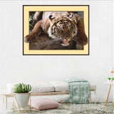 Maxbell DIY 5D Diamond Embroidery Painting Tiger Cross Stitch Art Kit Tigger Stone
