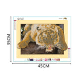 Maxbell DIY 5D Diamond Embroidery Painting Tiger Cross Stitch Art Kit Tigger Stone