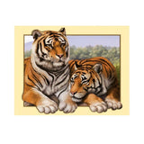 Maxbell DIY 5D Diamond Embroidery Painting Tiger Cross Stitch Art Kit Double Tigers
