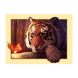 Maxbell DIY 5D Diamond Embroidery Painting Tiger Cross Stitch Art Kit Tigger Flower
