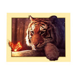 Maxbell DIY 5D Diamond Embroidery Painting Tiger Cross Stitch Art Kit Tigger Flower