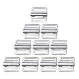 Max 10 Sets BIKINI CLIPS Hook & Snap Metal  Strap Bra Fastener Swimwear 10mm