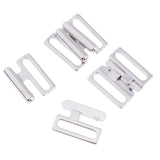 Max 10 Sets BIKINI CLIPS Hook & Snap Metal  Strap Bra Fastener Swimwear 14mm