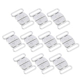 Max 10 Sets BIKINI CLIPS Hook & Snap Metal  Strap Bra Fastener Swimwear 16mm