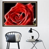 Maxbell DIY 5D Diamond Embroidery Painting Cross Stitch Kit Crafts Rose Flower
