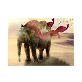 Maxbell DIY Diamond Painting Embroidery Paint By Number Kits Elephant and Hill