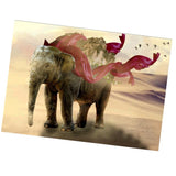Maxbell DIY Diamond Painting Embroidery Paint By Number Kits Elephant and Hill