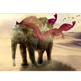 Maxbell DIY Diamond Painting Embroidery Paint By Number Kits Elephant and Hill